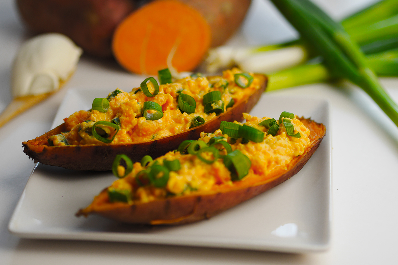 Stuffed ricotta sweet potatoes Noralicious